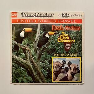 View-Master 1970s Busch Gardens The Dark Continent Animals & Birds (J6)